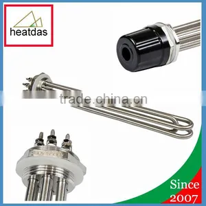 5500W / 6000W (31.5 Cm) Stainless Steel Ultra Low Watt Density 3-phase Electric Kettle Heating Element Stainless Steel thumbnail-1