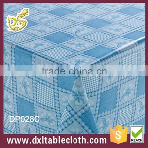 #DP028C Thick High Bar Cocktail Plastic Fancy Wedding Tablecloth thumbnail-2