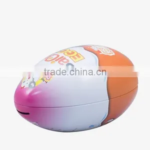 Egg-shape Custom Made Kid Gift Metal Tin Piggy Bank thumbnail-2