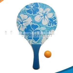 Summer Paddle Game Bat Set Beach Racket,Interesting Wooden Beach Bat and Ball Set,Promotional Wooden Beach Bat With Ball thumbnail-5