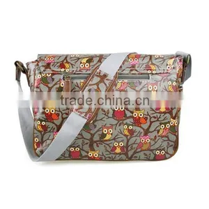 Wholesale Owl Pattern Oilcloth Bags Waterproof Shoulder Bag For Student thumbnail-5
