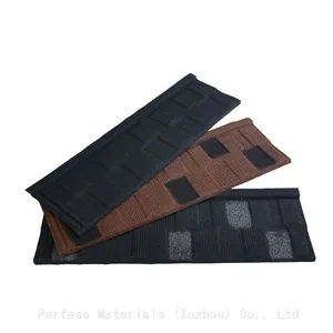 Roofing Sheet Galvanlume Stone Color Coated Metal Roof Tiles Factory Price 0.18-0.55mm thumbnail-3