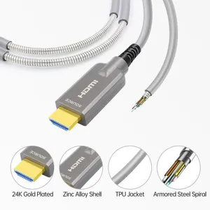 CRS-PlugNView-H Armored 8K Fiber Optic HDMI 2.1 Active Optical Cable(AOC) on Roxtone PCD 380 Tactical Drum for Rental & Staging thumbnail-3