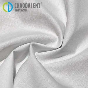 Eco-friendly GRS45S*45S Woven Plain 65%RPET+35%cotton Canvas Fabric for Shirts Uniforms Nurses Uniforms thumbnail-1