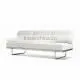 Replica French Style Relaxing Chrome Finish Frame PU Leather Le Corbusier LC5 Three Seater Sofa thumbnail-1