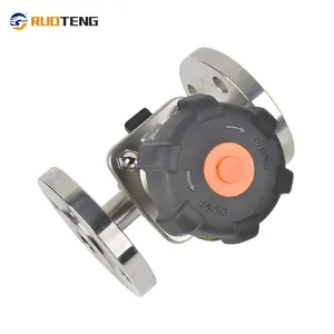 [Ruoteng] PN16 DN40 Flanged Connected Diaphragm Valve 316L Stainless Steel Double Diaphragm thumbnail-4
