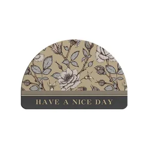 Sheenyoo Factory Wholesale Semi Circle Diatomite Stone Bath Mat thumbnail-5