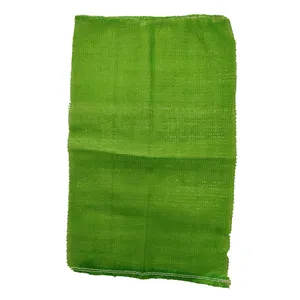 Light Green PP Woven Leno Mesh Bag With Drawstring for Vegetable and Fruits Packing thumbnail-2