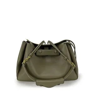 Cowhide Underarm Bag 2025 New Niche Design Large Capacity Vintage Slack Tote Bag Fashionable Women's One-shoulder Crossbody Bag thumbnail-2