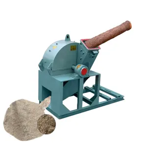 Mini Log Splitter Chipper Machine Wood Shredder Wood Grinder for Sawdust Production thumbnail-1