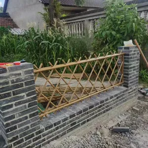 Natural Aesthetic Bamboo Fence With Textured Surface for Residential Garden Boundaries thumbnail-1