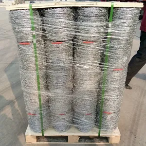 Low Price Barbed Wire Length Per Roll Barb Wire Fencing 500 Meters thumbnail-6