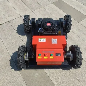 Petrol Brushless Walking Motor Adjustable Cutting Height RC Controlled Lawn Mower thumbnail-2