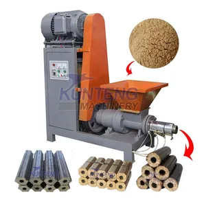 Diesel Coffee Grounds Sugarcane Bagasse Sawdust Briquette Screw Press Making Machine EPC thumbnail-1