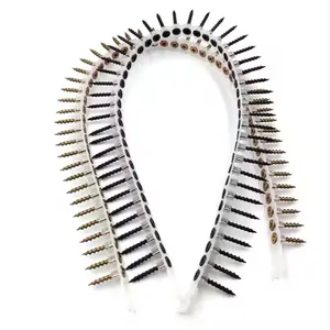 High Quality Collated Drywall Screws White Zinc Plastic Strip Fine Thread Compatible With All Major Screw Guns Factory Wholesale Price thumbnail-1