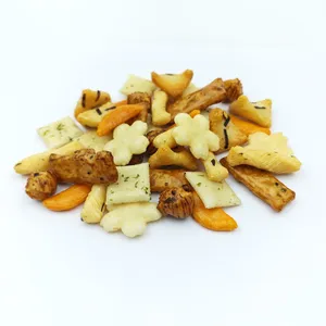 Assorted Japanese Style Rice Cracker Mix With 7 Unique Shapes and Flavors for Wholesale Snack Distributors thumbnail-3