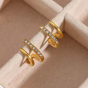 316L Stainless Steel Earrings Wholesale Supplier OEM Polished Finish 50 Pcs MOQ for Jewelry Brands thumbnail-1