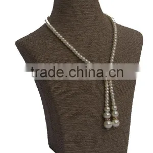 China Folk Art Handmade PU Necklace Bust Jewelry Display Wine Bust Jewelry Necklace Display thumbnail-6