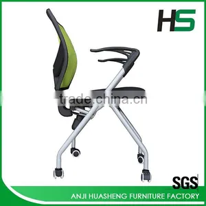 Modern Color Customized Mesh Folding Task Chair With Wheels thumbnail-3