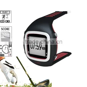 2016 Hot GPS Smart Watch Golf Navigation Watch With 30,000 World Courses, Black/Red thumbnail-4
