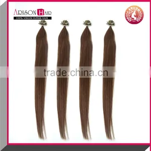 Hot Sellling Trade Assurance Supplier Top Quality Pre Bonded Unprocessed Peruvian Hair thumbnail-6