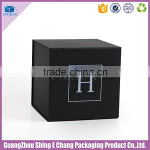 Black Cardboard Paper Box Packaging, Foldable Carton Box Packaging Full Color Gift Box thumbnail-1
