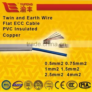Home Fixed Flat Sheath PVC Inculated Pure Cooper CCC Standard Electric Wire thumbnail-1