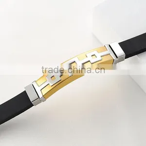 New Style Cheap Bracelet Silicone Bracelet With Magnetic Stainless Clasp thumbnail-4
