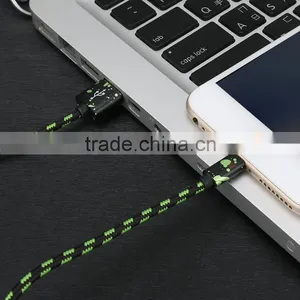 USAMS SJ070 Camouflage Series1m Spot Nylon Braided Cable for Iphone6s Plus/6s/6/5s 2AMetal Quick Charging Cable for Iphone 6plus thumbnail-5