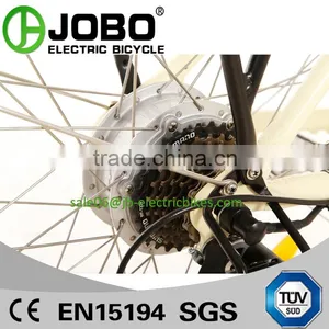 City Bike Lithium Electric Bike With Basket thumbnail-4