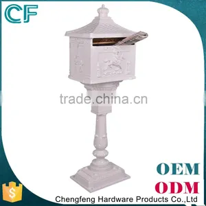 Foshan Manufacturer Casting Aluminiun Apartment Building Vintage White Mailbox Letterbox thumbnail-5