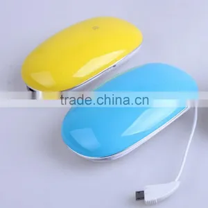 AWC808 5200mah Mouse Shape Cute Built in Cable Small Appliance Charger Portable Phone Charger thumbnail-2
