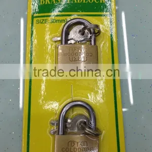 Brass Color Blister Card Packing Cheap Padlock thumbnail-5