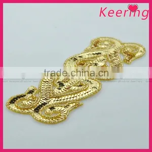 Sew on Dress Fashion Gold Sequin Appliques Wholesale WRAB-002 thumbnail-3