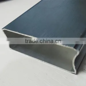 6061 6063 Aluminum Extrusion Profiles Brushed Effect thumbnail-1