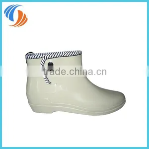 New Women Plain PVC Ankle Wellies thumbnail-1