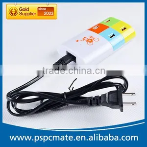 Extension Power Socket With 4 Ports Usb Hub Power Strip Splitter Adapter thumbnail-1