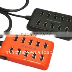 10 PORT USB 2.0 Hub thumbnail-1