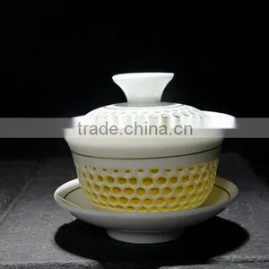 Hollow Out Jade Exquisite Ceramic Tea Set QD-L107 thumbnail-3