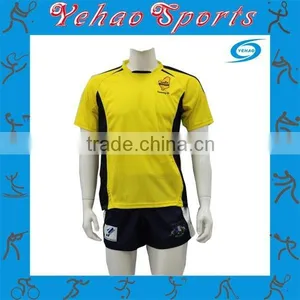 OEM Service 100% Polyester Sublimation Rugby Uniform With Tackle Twill thumbnail-1