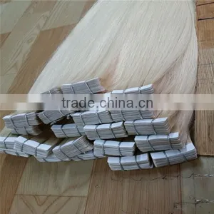 Straight 100% Remy Human Hair Extensions PU Tape in Hair Piece thumbnail-5