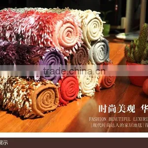 Shiny Chenille Rugs Floor Carpet Living Room Mat China Factory thumbnail-1