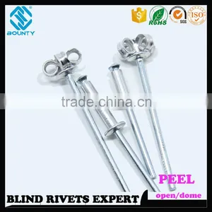 HOT SELLING OPEN END FACTORY DOME HEAD ALU/ST PEEL RIVETS thumbnail-5