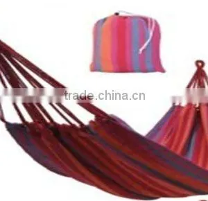 Striped Canvas Single Hammock thumbnail-1