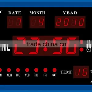 ABS Multi-function Led Calendar Clock thumbnail-1