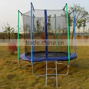 8FT Recreational Outdoor Trampoline With Safety Enclosure thumbnail-1