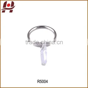 R5004-metal Iron Zinc Alloy Square Round Window Curtain Rod Pole Pipe Rings Clips thumbnail-1