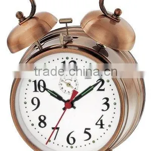 4.5 Metal Case Mechanical Alarm Clock Mechanism, Retro Design Clock, Desktop Clock thumbnail-1