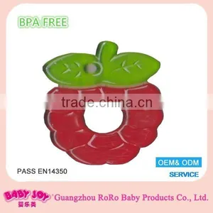 High Quality Water Filled Fruit Grape Shape Silicone Baby Teether thumbnail-1