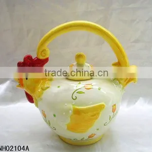 Easter Ceramic Chicken Porcelain Tea Pot thumbnail-1